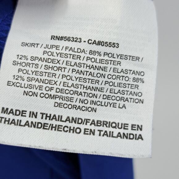 Nike Golf Womens Skirt 6 Dri-Fit‎ Wrap Belted Snap Tennis Athletic Cobalt Blue - Picture 6 of 7